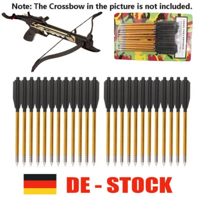 HUNTINGDOOR 12-60Stück 6,5" Pfeile Bolzen Aluminium Bolzen für Pistolen 50lb-80lb Jagdpfeile