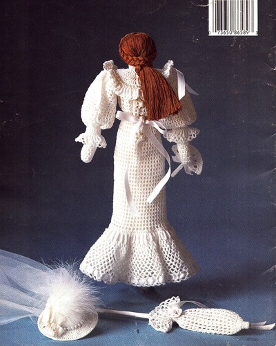 Crochet Collector's Doll Victorian Bride 1890s Boston Beauty Pattern Booklets - Picture 4 of 6