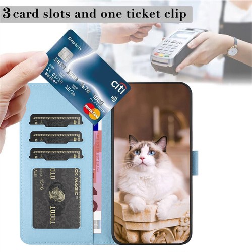 Cat Flip Leather Card Wallet Stand Phone Case For Google Pixel 7 8 Pro 6A 7A - Picture 17 of 46