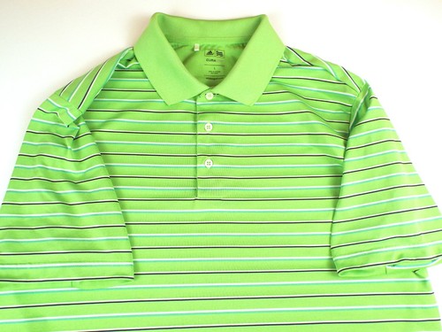 Adidas Golf Herren Polo Golf Shirt Größe Large normale Passform grün 1 Tag Versand - Bild 4 von 8