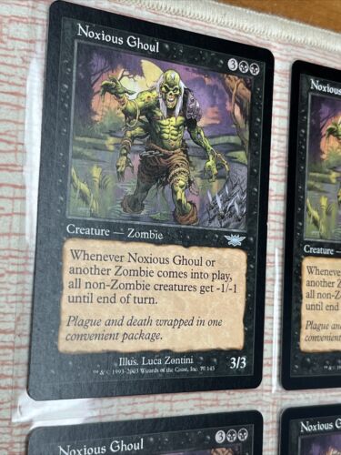 4x Noxious Ghoul (PLAYSET), Legions MTG Magic Condition Shown In Many Pictures - Picture 16 of 24