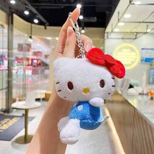 hello kitty plush keychain for backpack, bag, key, christmas gift toy accsesary