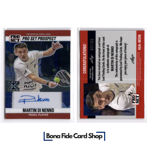 2024 Leaf Metal Pro Set Martin Di Nenno #90A-MDN Auto Rookie Card #87/160 SN RC - Picture 3 of 3