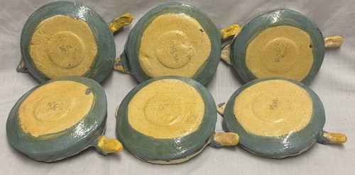 Hand Painted unsigned Pottery Mallard Duck Tureen Dish w/lid 6 Duck Shaped Bowls - Picture 17 of 24