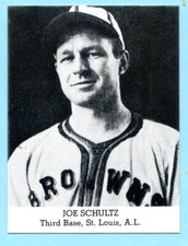 1991 Card Collectors's Tip Top Bread Reprint  Joe Schultz  St. Louis  A.L