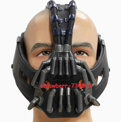Bane PVC Mask Cosplay Helmet The Dark Knight Rises Replica Halloween Prop - Picture 2 of 8