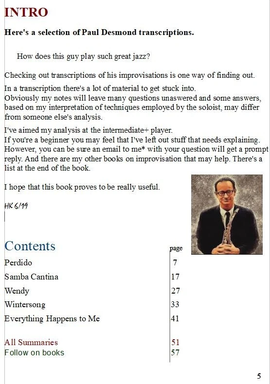 Paul Desmond: A Practical Guide to Improvisation - Image 2 of 4