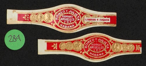 283Vt-2 VITOLAS-Antiguas-2 Olds Cigars Band-Marca ROMEO Y JULIETA RODRIGUEZ A.CA - Picture 2 of 3