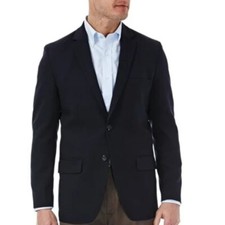 Haggar Men's in Motion Tailored-Fit Blazer - 48 Long - Blue - NWT - FREE SHIP