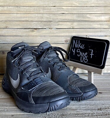 Youth Nike KD Trey Black 2015 Athletic Mid Basketball Sneakers - Main Image