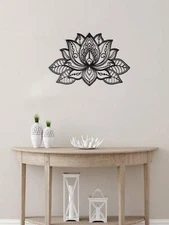 Lotus Flower Metal Wall Art Decor Metal Wall Hanging for Living Room Bedroom
