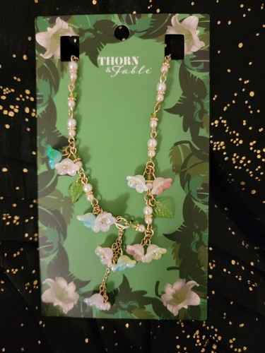 Multicolor Floral Necklace - Thorn & Fable - New in Package - Picture 2 of 3