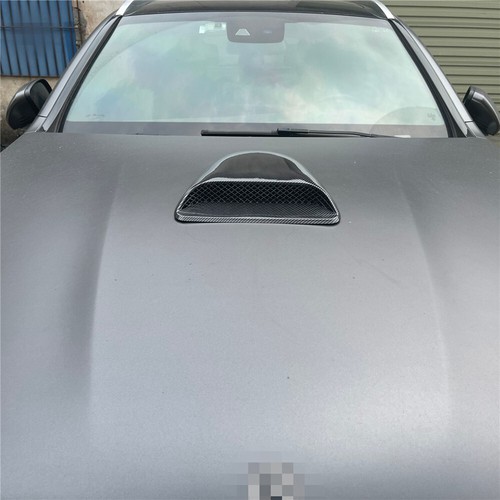 Carbon Fiber Look Car Air Flow Intake Scoop Hood Bonnet Turbo Vent Decorative - Picture 8 of 8