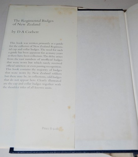 The Regimental Badges of New Zealand, Signed 538/1000 Ltd Edition 1970 Corbett - Picture 4 of 5