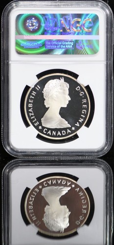1985 Canadian $1 Silver Proof Dollar National Park Centennial NGC PF69 Ultra Cam - Picture 2 of 4