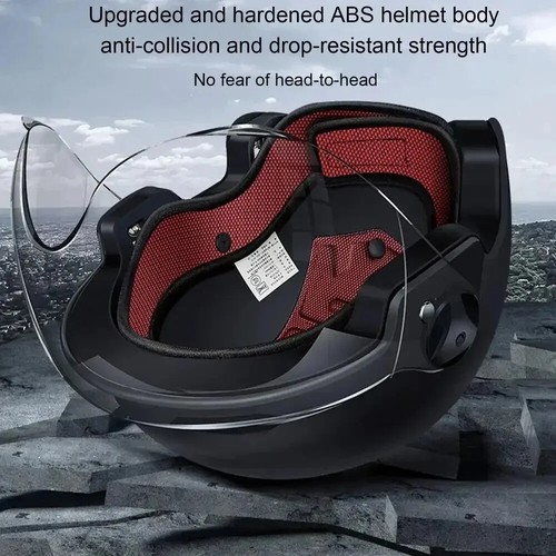 Motorcycle Helmet for Men Women Classic Retro Scooter Half Helmet Ultralight - Picture 9 of 27