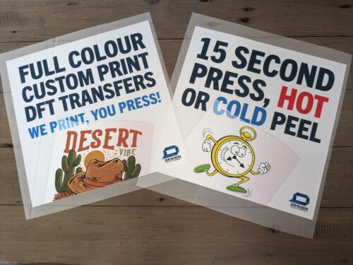 Hierro sobre transferencias DTF impresión personalizada personalizado a todo color A4 metros cualquier tela - Imagen 8 de 9
