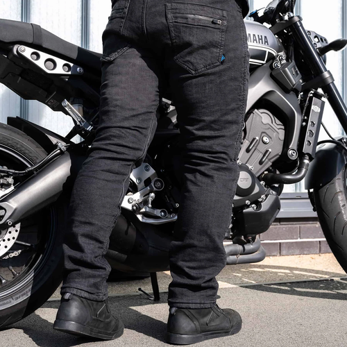 Merlin Mason Waterproof Regular Motorcycle Jeans - Black - Picture 3 of 11