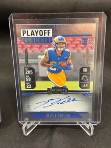 2024 Panini Contenders Blake Corum Playoff Ticket Auto #94/149 SP Rams RC