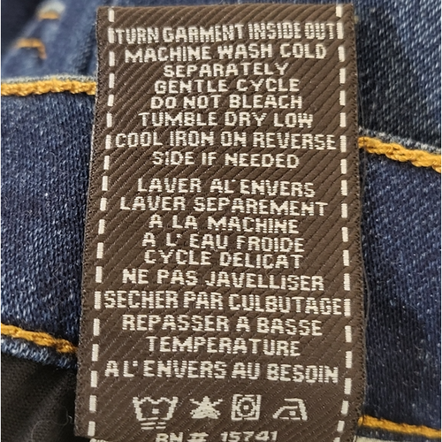 7 for All Mankind Jeans Kids Size 16 Blue Skinny Denim Classicore Normcore - Picture 7 of 11