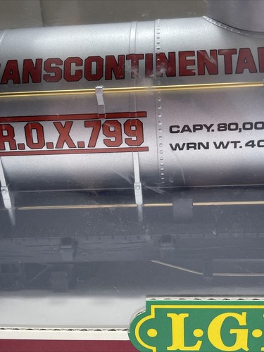 LGB "G" Scale #4080-Y01 Transcontinental Oil Co. Tank Car - Picture 3 of 10