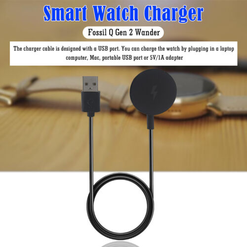 1m Charger Cradle Cord USB Charger Dock Cord for Fossil Gen 1/2/3 (Black) - Zdjęcie 4 z 9