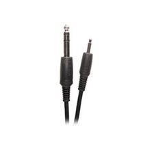 RadioShack - 6-Foot 1.82m Shielded Audio Cable -Stereo Male to Mono Male Black