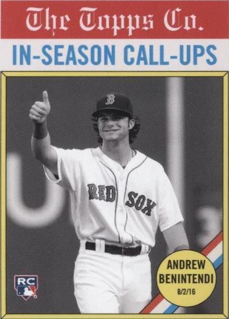 2017 Topps Throwback Thursday #TBT - Andrew Benintendi #100 - 1 of 1