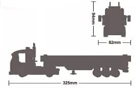 Juego de bloques de construcción de vehículos de transporte de camiones pesados rojos | General Jim's - Imagen 6 de 7