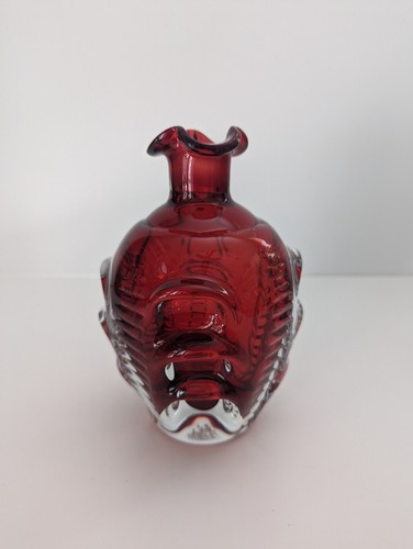 Bo Borgstrom Sweden Hand Blown Art Glass Vase Decanter 6 1/2" Tall - Picture 3 of 7