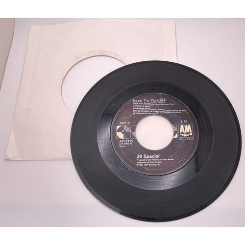 38 Special Hold on Loosely / Back to Paradise 45 Classic Rock 80er A&M 2955 - Bild 3 von 6