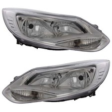 Ford Focus Mk3 Studio & Edge 2011-2015 Headlights Headlamps Pair Left & Right