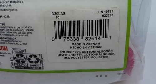 Hanes Girls Size 10 Briefs 6 Ct No ride Up Peace Sign Pre Shrunk - Picture 7 of 7