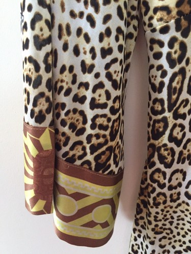 CLASSIC ROBERTO CAVALLI ANIMAL PRINT SEXY COCKTAIL PARTY DRESS SIZE UK 12 US8 - Picture 3 of 4