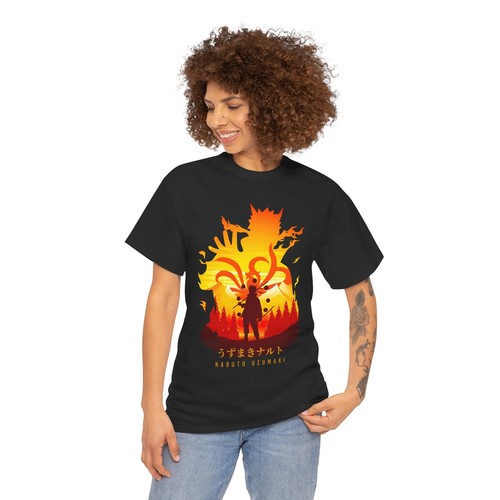 Naruto Shirt Naruto shippuden anime Shirt men Anime Shirt Gildan 5000 Crew neck - Picture 5 of 12