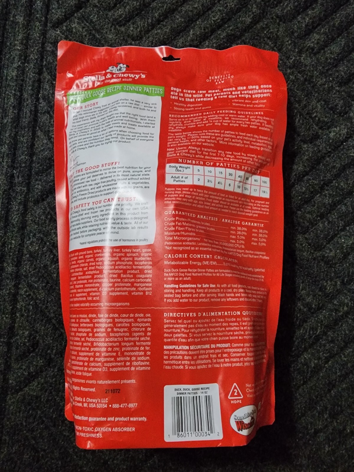 14oz, Duck Duck Goose Grain Free Dinner Patties Freeze Dried Raw Dog Food eBay