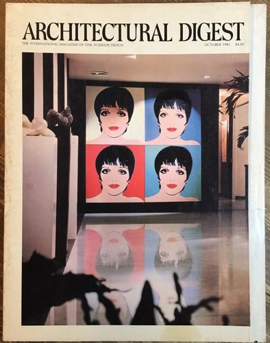 Architectural Digest October 1981 Liza Minnelli & Mark Gero Manhattan Apartment