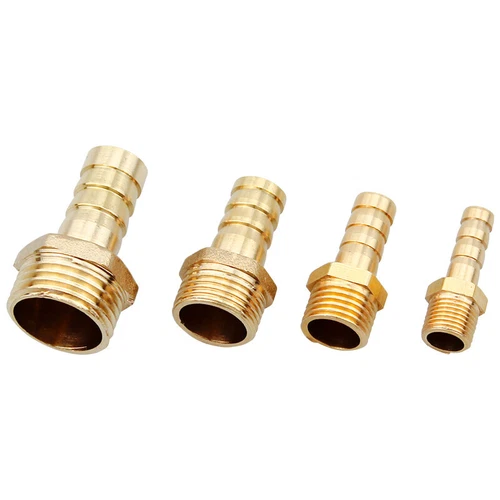 Conector de cola de manguera de barra recta de latón hembra/macho BSP para agua aire tubo de combustible - Imagen 5 de 6