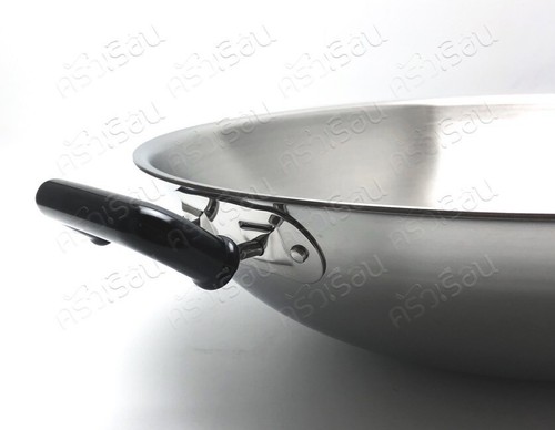 Thai Zebra Brand Stainless Steel Chinese Wok 5 Ply with Lid & Steaming Plate - Picture 16 of 48