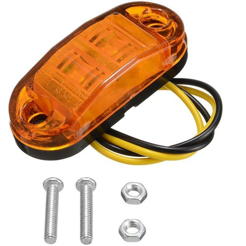 10Pcs 2LED Side Marker Lights Turn Signal Lamp For Car Truck Van Trailer Boats - Picture 9 of 18