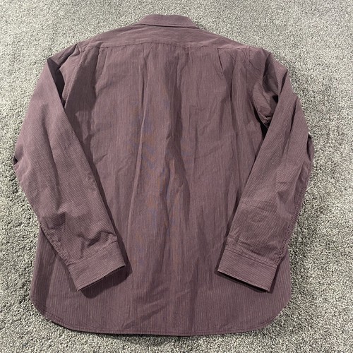 American Eagle Dress Shirt Size M Slim Fit Red Long Sleeve Button Up Top - Picture 8 of 10