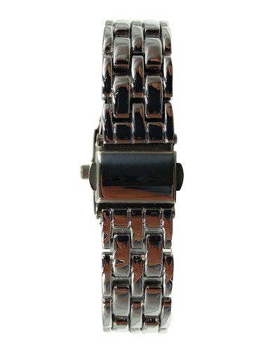 Women Tank Shape Dress Watch /w Panther Link Bracelet, Crystal, Roman Numerals - Picture 8 of 11