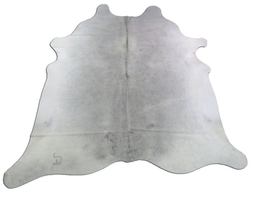 Alfombra de cuero de vaca gris ~7' x 7' pies alfombra de piel de vaca gris brasileña nueva - Imagen 4 de 12