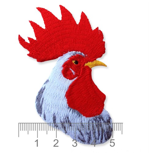 Parches de bolsillo bordados artesanales para aves de granja de gallo gallo coser aves - Imagen 3 de 7