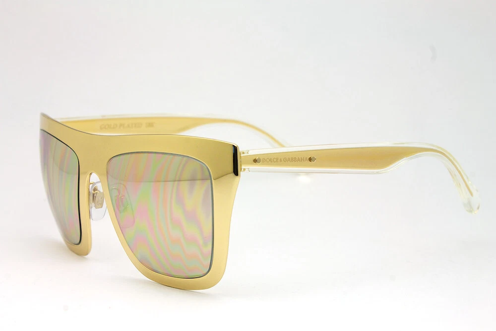 Dolce&Gabbana Gold Mirrored Sunglasses for Women for sale | eBay