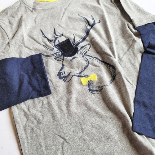Gymboree 8 "Woodland Party" Elk Double Sleeve Tee Pull on Corduroy Pants NWT - Picture 3 of 4
