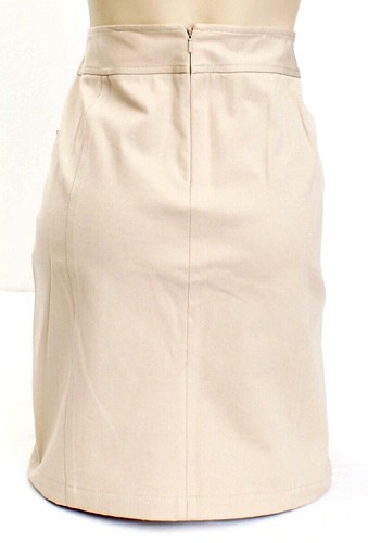 DKNY Beige Uptown Metro Zip Slit Stretch Skirt Women's 10 NWT - Picture 5 of 5