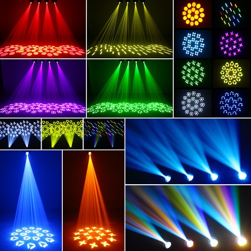 8 piezas 120W Cabezal Móvil Iluminación de Escenario Gobo Haz LED DMX Barra Fiesta Estroboscópica Luz de DJ - Imagen 4 de 12
