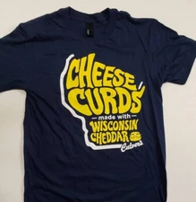 Culver's CHEESE CURDS - CURD NERD CREW Promo Retro Style Tee Shirt - SMALL
