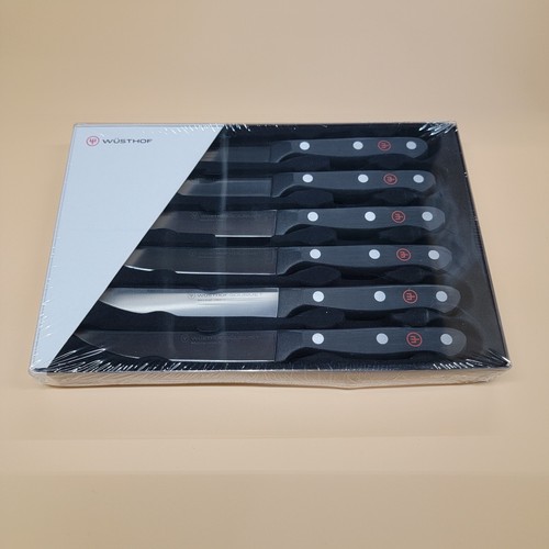 Wüsthof Gourmet 6-teiliges 4 1/2" Steakmesser-Set 1125060601 - 9728 Edelstahl - Bild 1 von 2